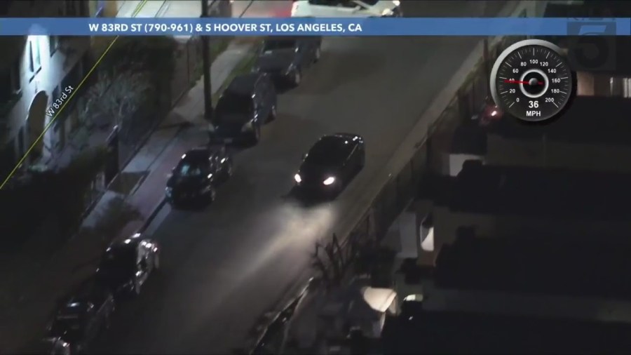 Pursuit suspect surrenders after high-speed chase in L.A.