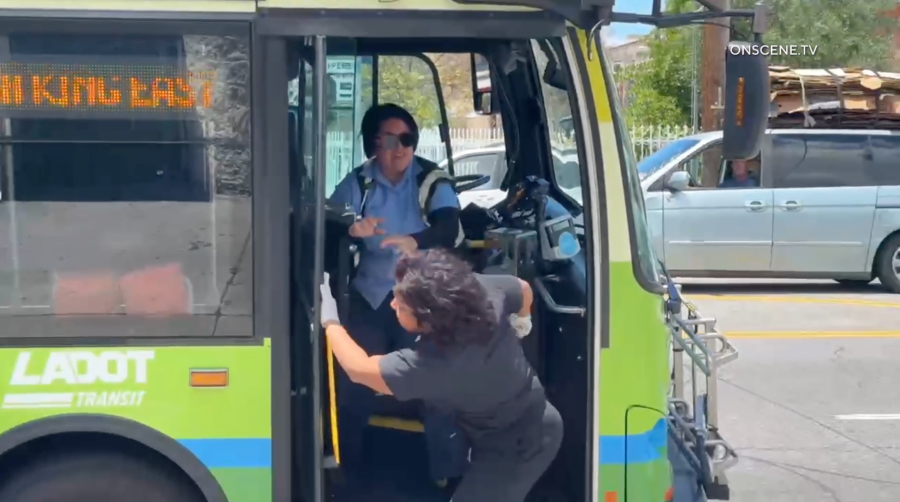 Bus driver violently attacked by homeless woman in L.A.