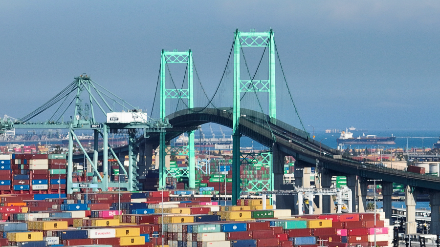 The Port of Los Angeles in San Pedro