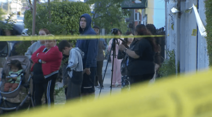 Crash in L.A. fatally pins pedestrian against building