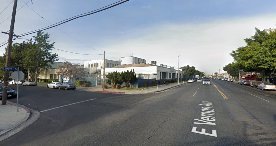 The intersection next to Carver Middle School where Derrick Serrano, 12, was struck and killed on April 18, 2024. (Google Earth)