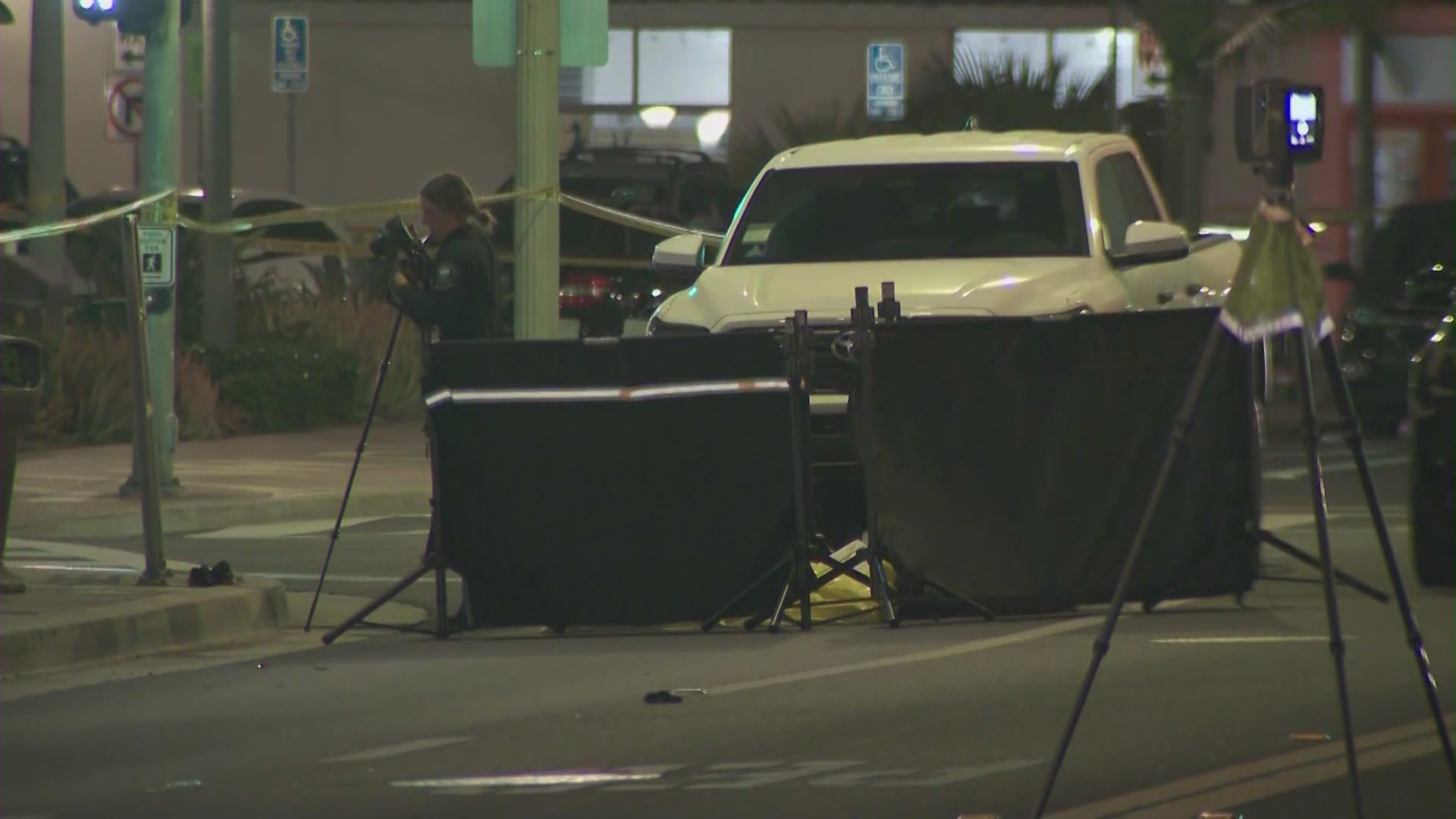 A 14-year-old girl was struck and killed while crossing the street near Balboa Village in Newport Beach on May 25, 2024. (KTLA)