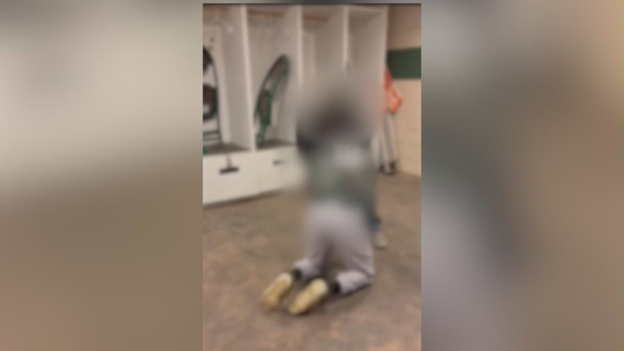 Cell phone video captures a student baseball player being physically and sexually assaulted in a locker room during an alleged hazing incident at Upland High School in February 2024.