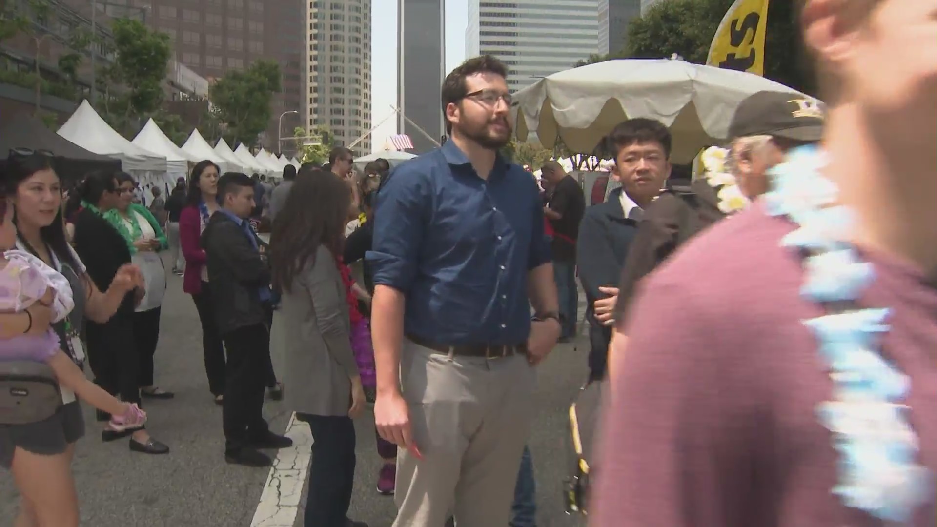 The 27th Annual Hope For Firefighters event benefitting the Widows, Orphans & Disabled Firefighter's Fund was held in downtown Los Angeles on June 6, 2024. (KTLA)