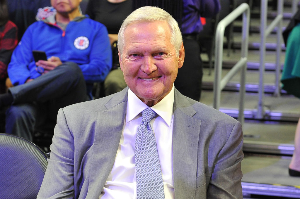 LOS ANGELES, CA - OCTOBER 21: Jerry West attends a basketball game between the Los Angeles Clippers and the Houston Rockets at Staples Center on October 21, 2018 in Los Angeles, California. (Photo by Allen Berezovsky/Getty Images)