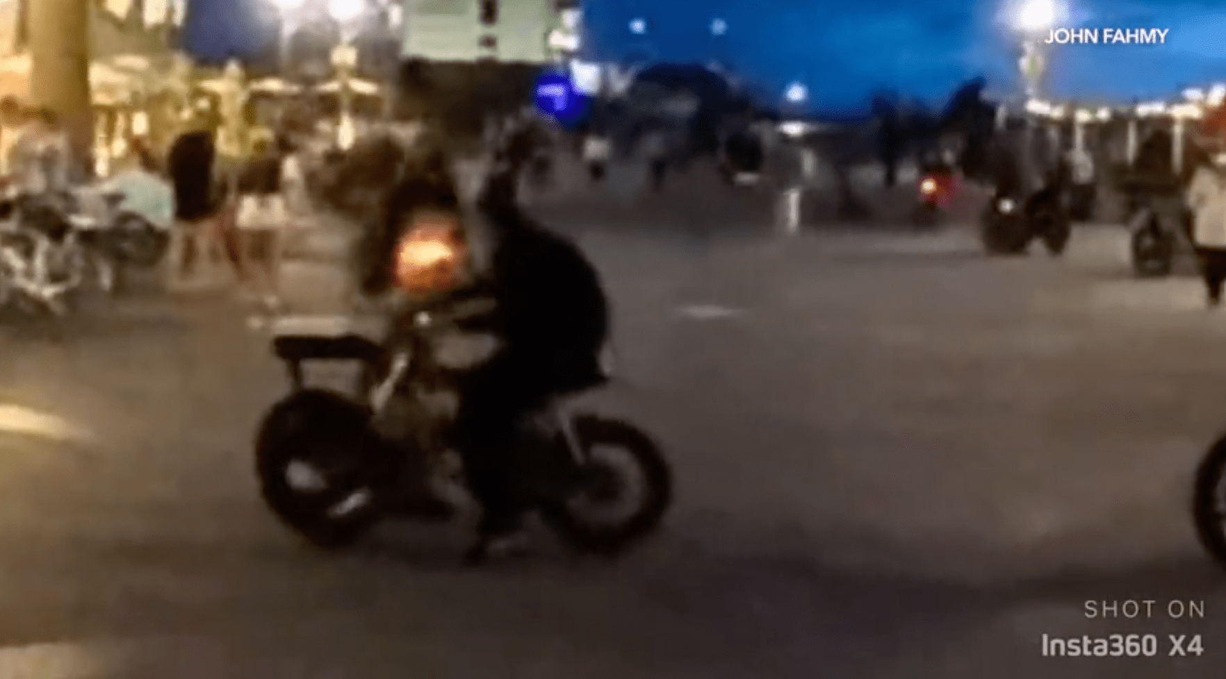 E-bike riders in SoCal torment crowd with fireworks