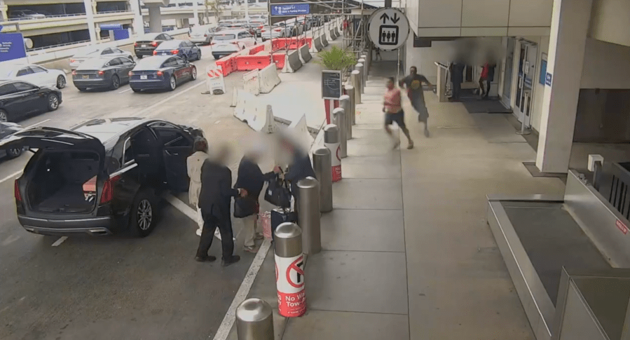 Elderly woman left unconscious amid LAX road-rage fight