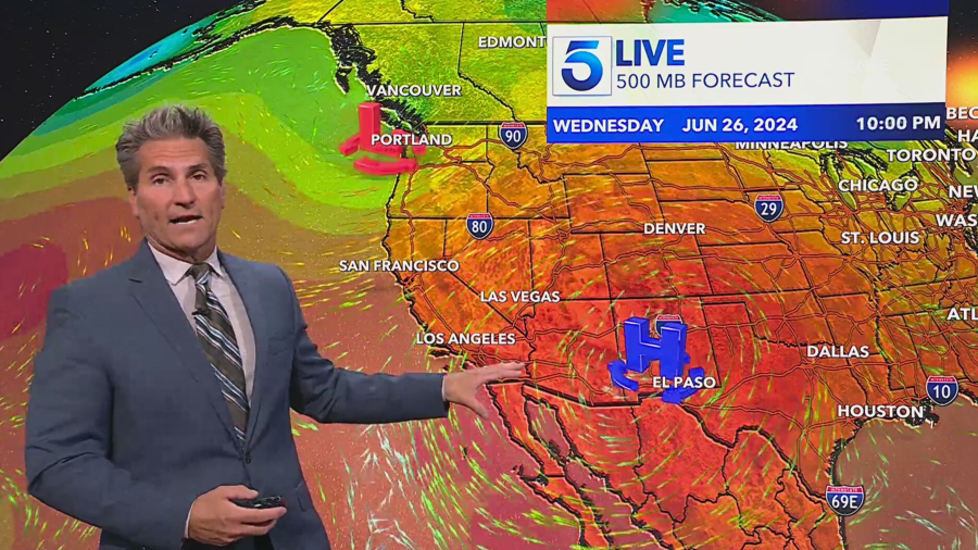 High pressure brings hot air into Southern California