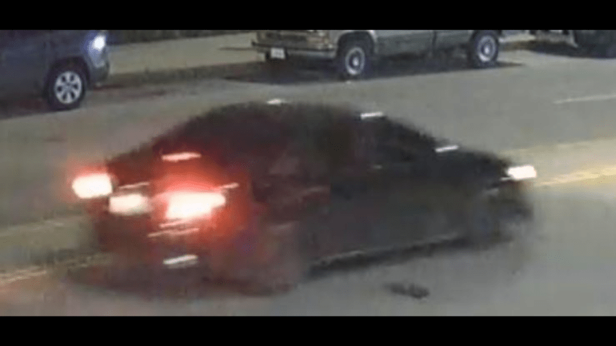 Police are searching for a driver in a black sedan who struck and killed a pedestrian in Boyle Heights on April 16, 2024. (Los Angeles Police Department)