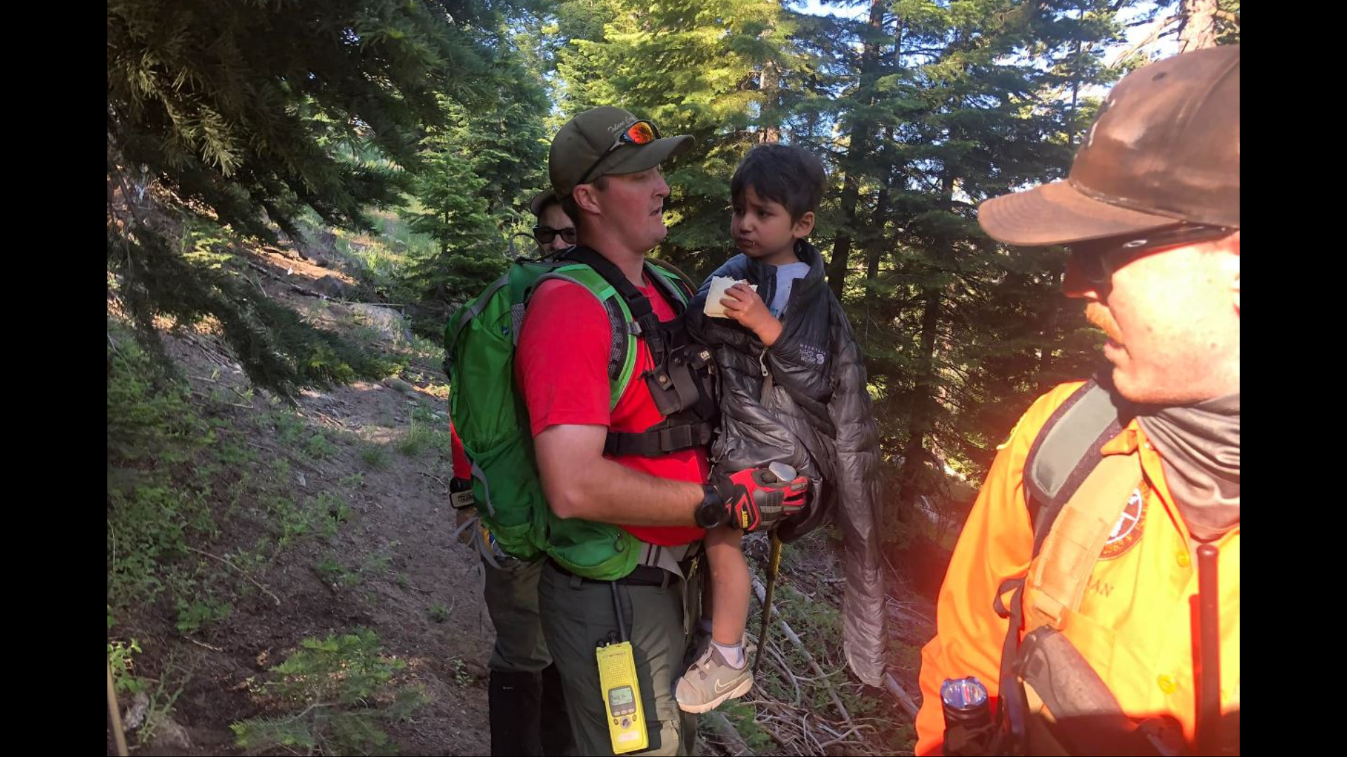 Christian Ramirez. 4, was found by search and rescue teams after getting lost and spending the night in the wilderness near the Rancheria Campground at Huntington Lake on June 21, 2024. (Fresno County Sheriff's Office)