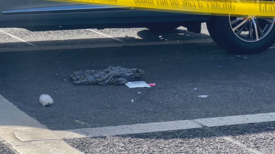 Clothing and other Clothing and other debris near the scene of a fatal stabbing at a Lennox intersection on June 18, 2024. (RMG)