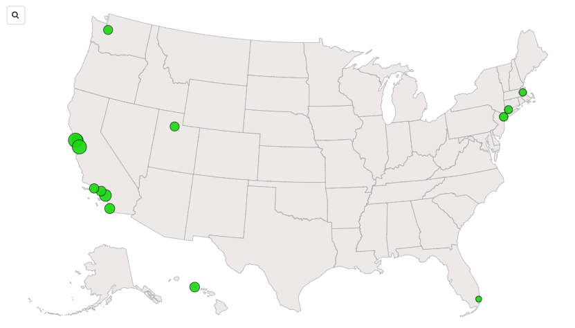 Million-Dollar Home Map