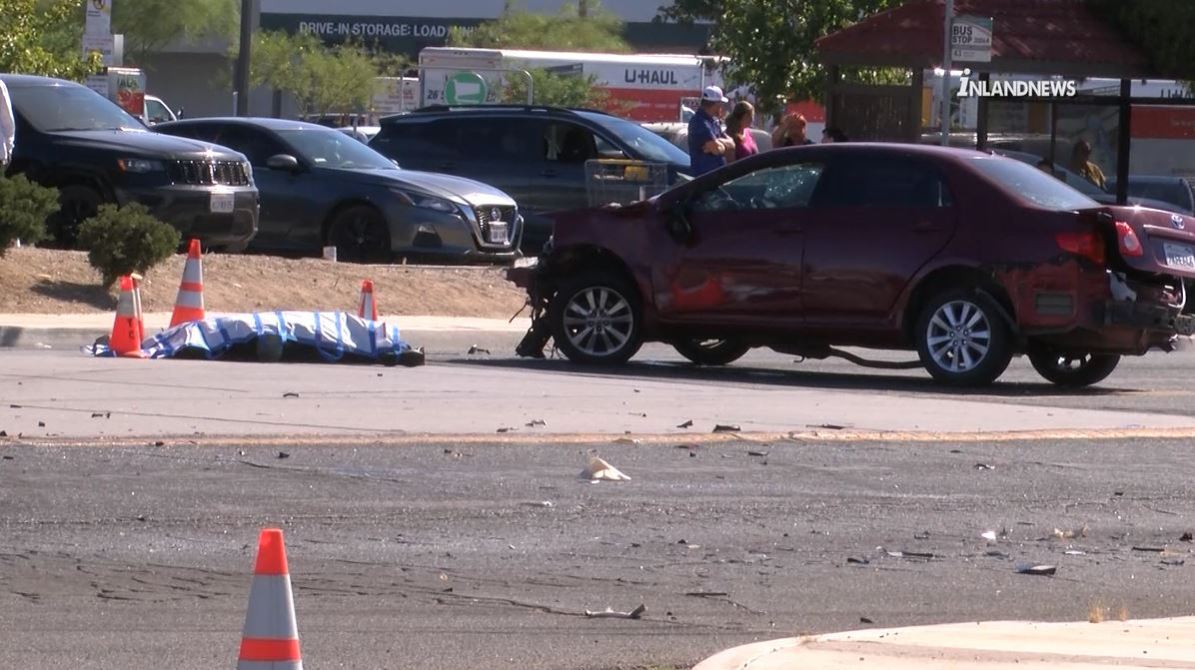 Authorities are investigating a male driver died while colliding with a deputy in Apple Valley on June 29, 2024. (Inland News)