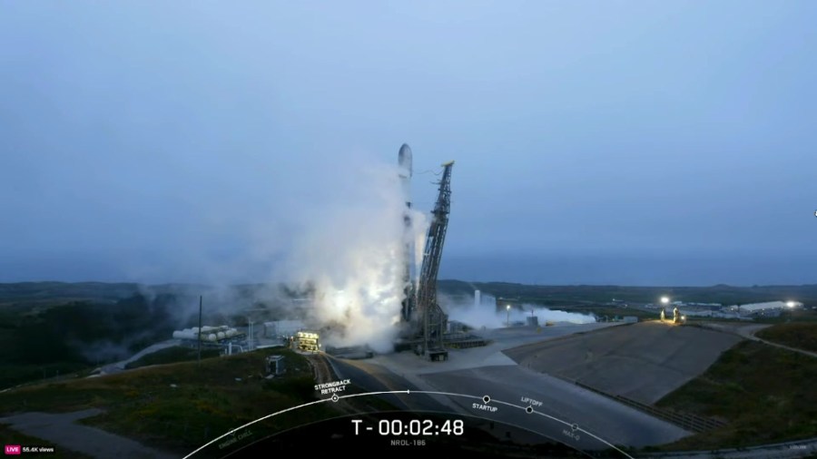 SpaceX launched a Falcon 9 rocket from Vandenberg Space Force Base in Southern California, carrying a payload for the National Reconnaissance Office, a government agency in charge of building U.S. spy satellites on June 28, 2024. (SpaceX)