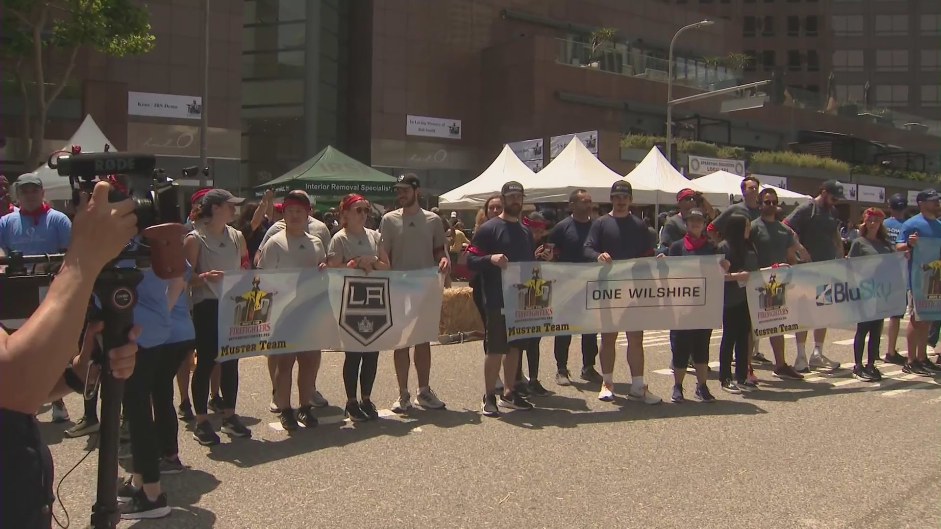 The 27th Annual Hope For Firefighters event benefitting the Widows, Orphans & Disabled Firefighter's Fund was held in downtown Los Angeles on June 6, 2024. (KTLA)