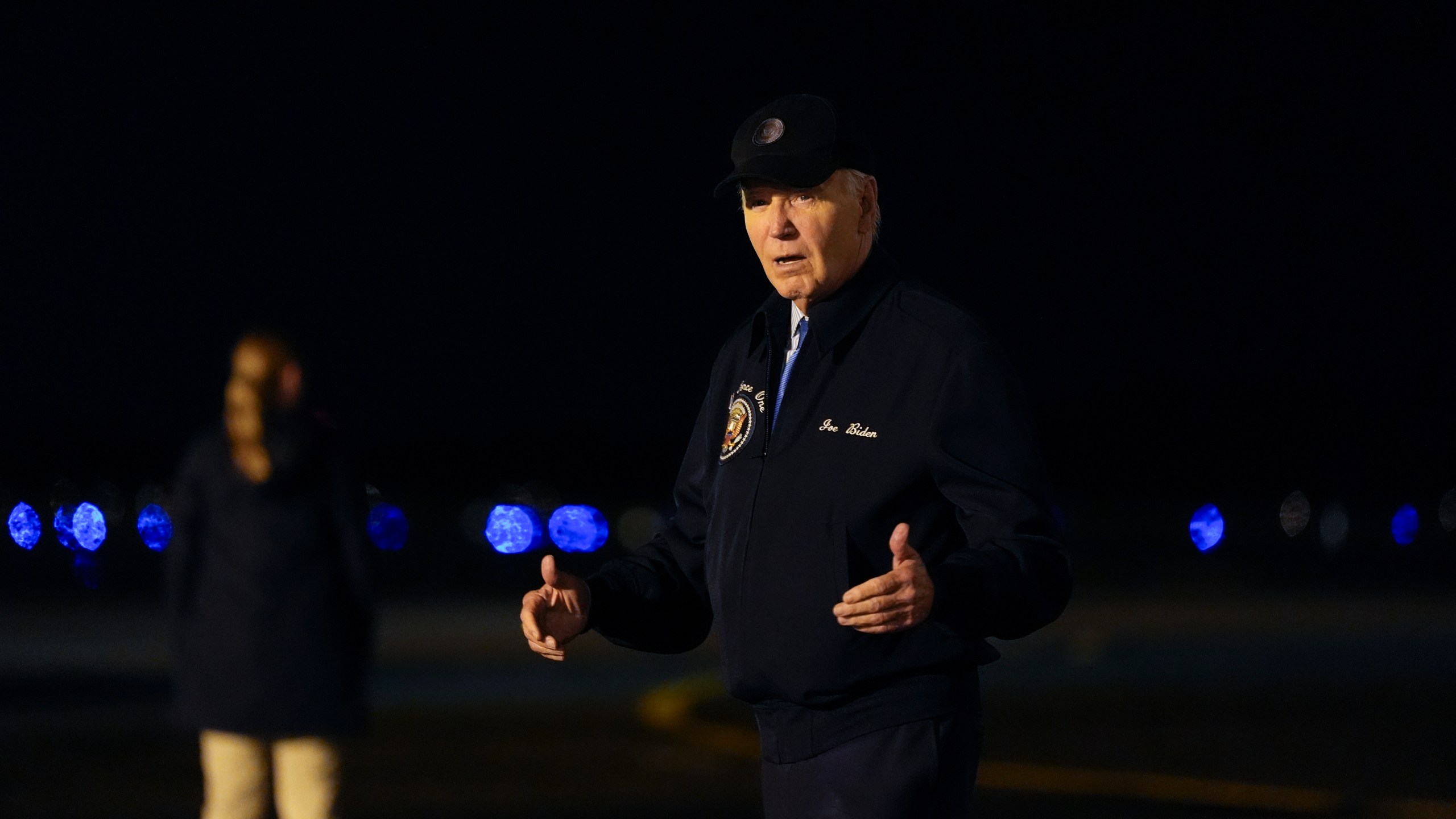 President Joe Biden walks to his car after stepping off of Air Force One at Dover Air Force Base in Delaware, Wednesday, July 17, 2024. Biden is returning to his home in Rehoboth Beach, Del., to self-isolate after testing positive for COVID-19. (AP Photo/Susan Walsh)