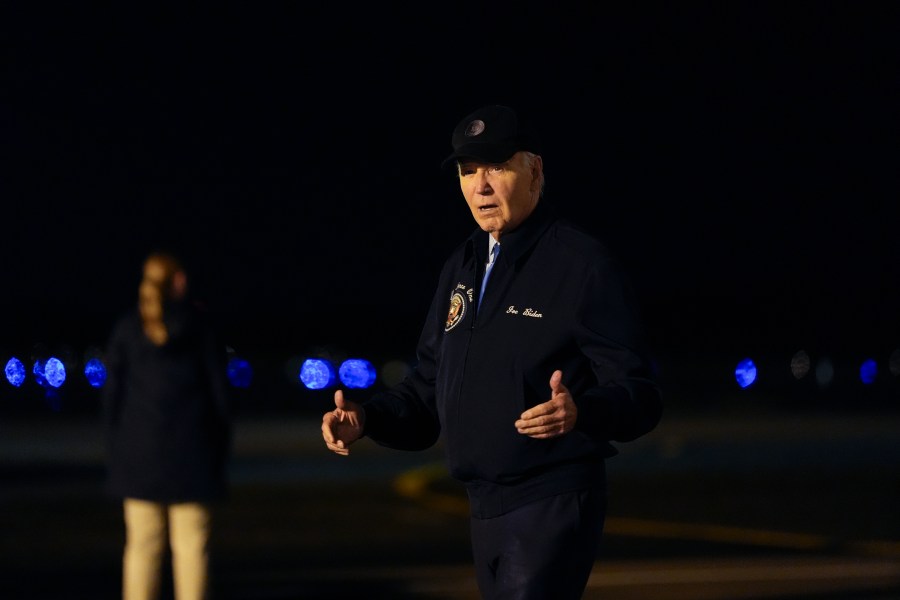 President Joe Biden walks to his car after stepping off of Air Force One at Dover Air Force Base in Delaware, Wednesday, July 17, 2024. Biden is returning to his home in Rehoboth Beach, Del., to self-isolate after testing positive for COVID-19. (AP Photo/Susan Walsh)