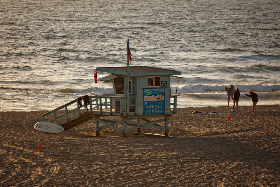 Beach sewage spill