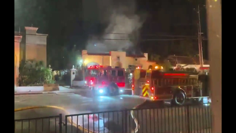 Residents are dismayed after a large fire ignited at a West Hollywood home they said has been taken over by squatters on June 28, 2024. 