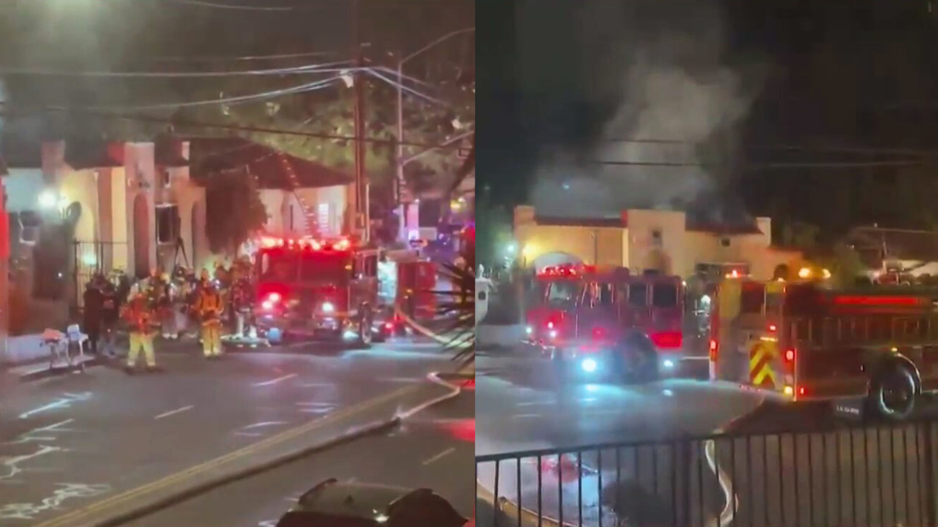 Residents are dismayed after a large fire ignited at a West Hollywood home they said has been taken over by squatters on June 28, 2024.