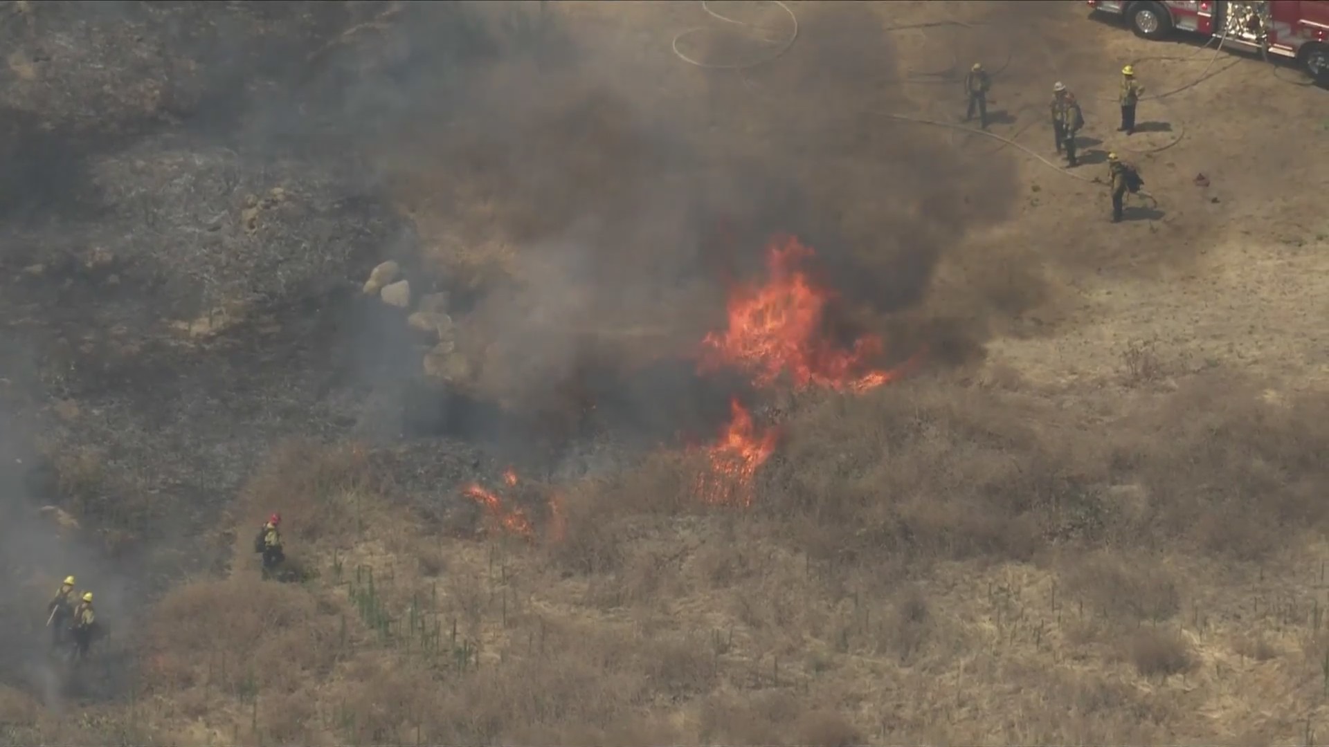 Hansen Dam Brush Fire