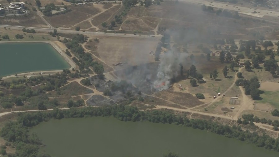 Hansen Dam Brush Fire