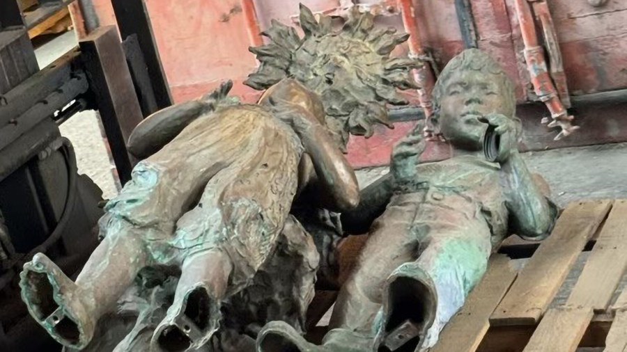 Two custom statues with an estimated value of $50,000 were recovered by members of the LASD Organized Retail Crime Task Force on July 18, 2024. They were stolen nearly ten years ago. (Los Angeles County Sheriff's Department)