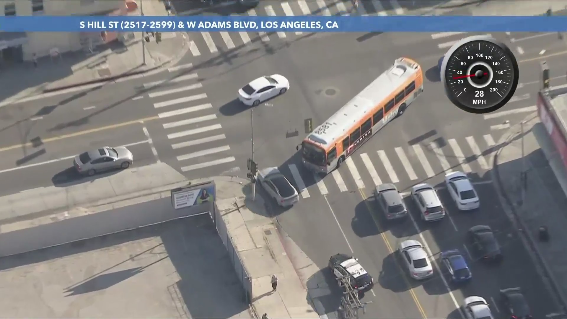 Baby aboard during pursuit in L.A.