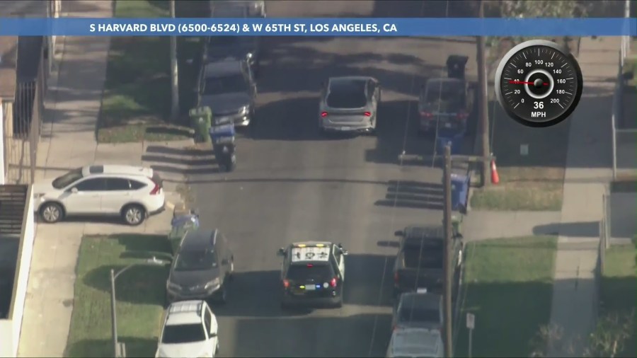 Baby aboard during pursuit in L.A.