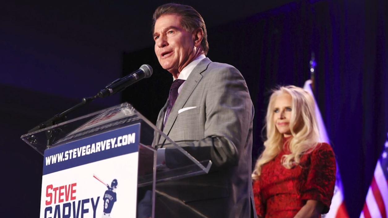 Former L.A. Dodgers player Steve Garvey is running for the California Senate as a Republican in the November 2024 election.