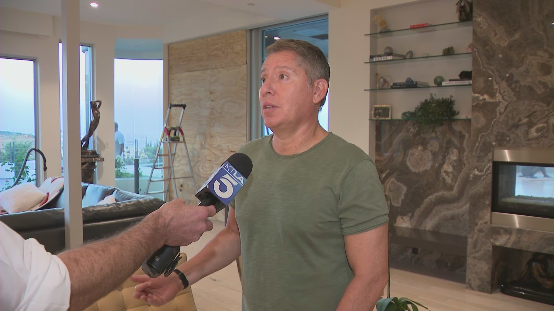 The homeowner, identified only as Luis, will be upgrading his security system after thieves escaped with his entire watch collection from his Hollywood Hills home on July 9, 2024. (KTLA)