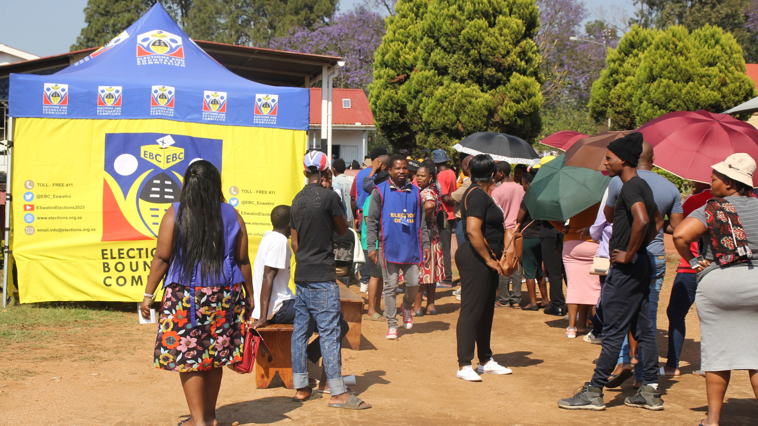 FILE - Voters queue to cast their votes in Manzini, Eswatini, Friday, Sept. 29, 2023 (AP Photo, File)