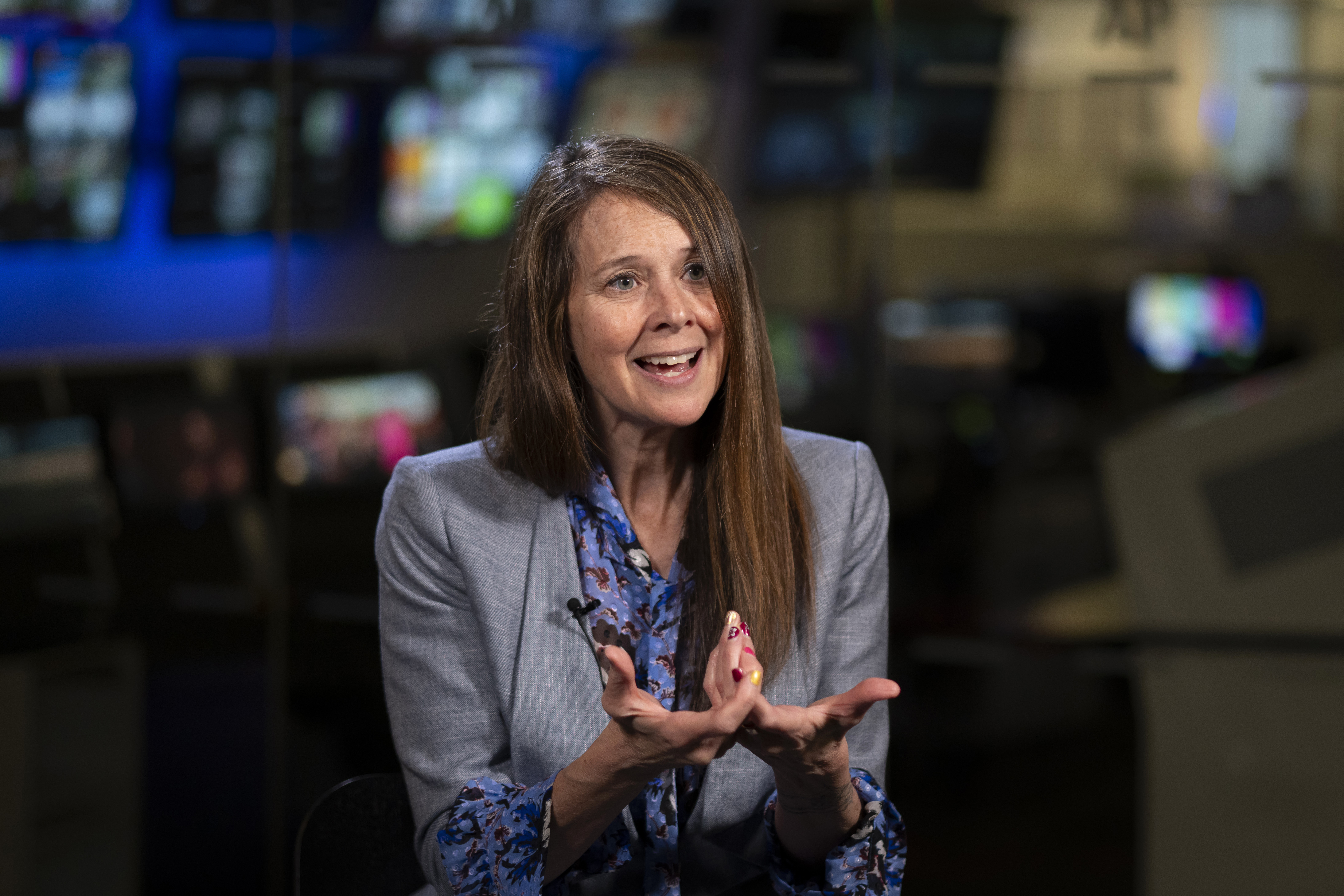 Director of the U.S. Cybersecurity and Infrastructure Security Agency (CISA) Jen Easterly speaks to The Associated Press in Washington, Wednesday, Oct. 2, 2024. (AP Photo/Ben Curtis)