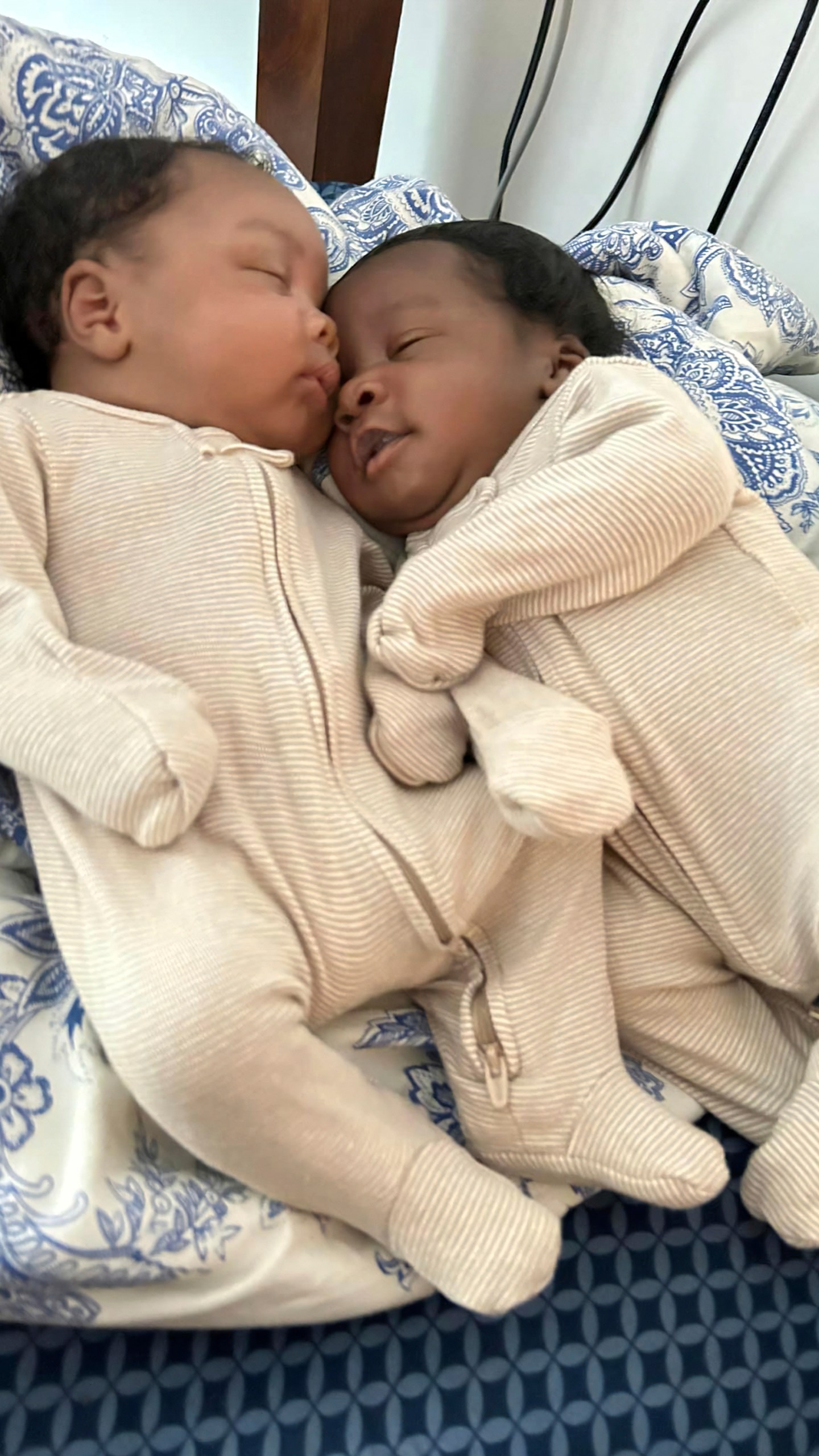 Undated photos twin brothers Khazmir Williams and Khyzier Williams, who were killed along with their mother Kobe Williams, in their home in Thomson, Ga., by a falling tree during Hurricane Helene on Monday, Sept. 30, 2024. (Obie Lee Williams via AP)