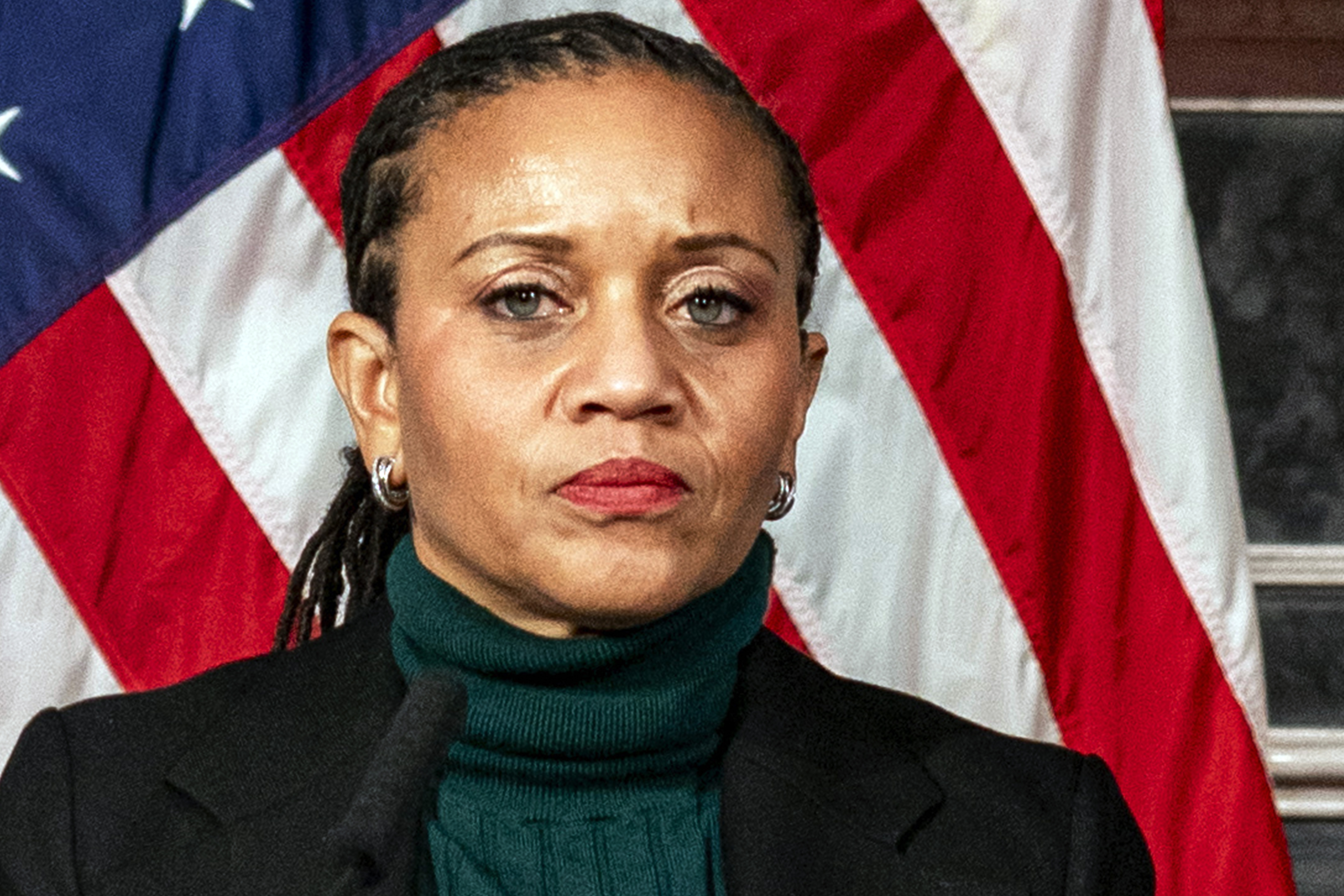 FILE - New York Deputy Mayor Sheena Wright attends a press conference at City Hall, in New York, Dec. 12, 2023. (AP Photo/Peter K. Afriyie, File)