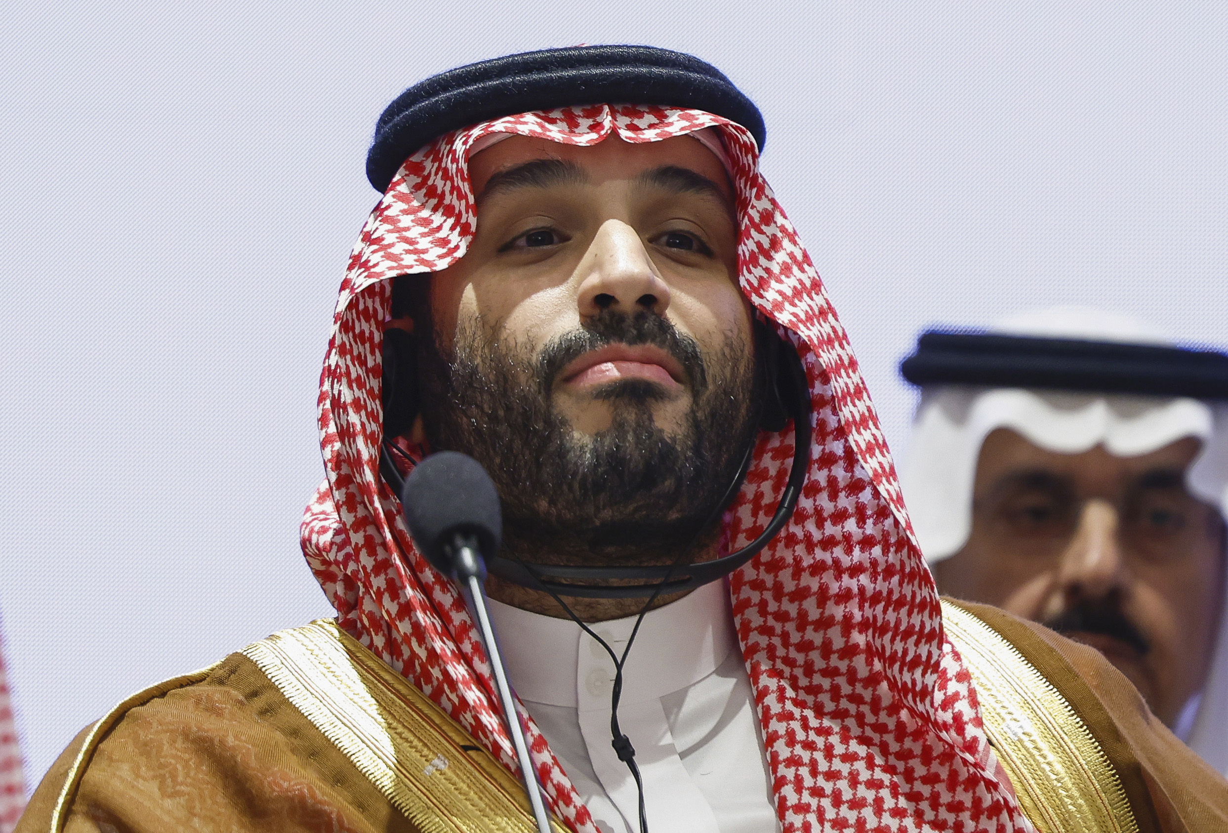 FILE - Saudi Arabian Crown Prince Mohammed bin Salman Al Saud attends an event on the day of the G20 summit in New Delhi, Sept. 9, 2023. (AP Photo/Evelyn Hockstein, Pool, File)