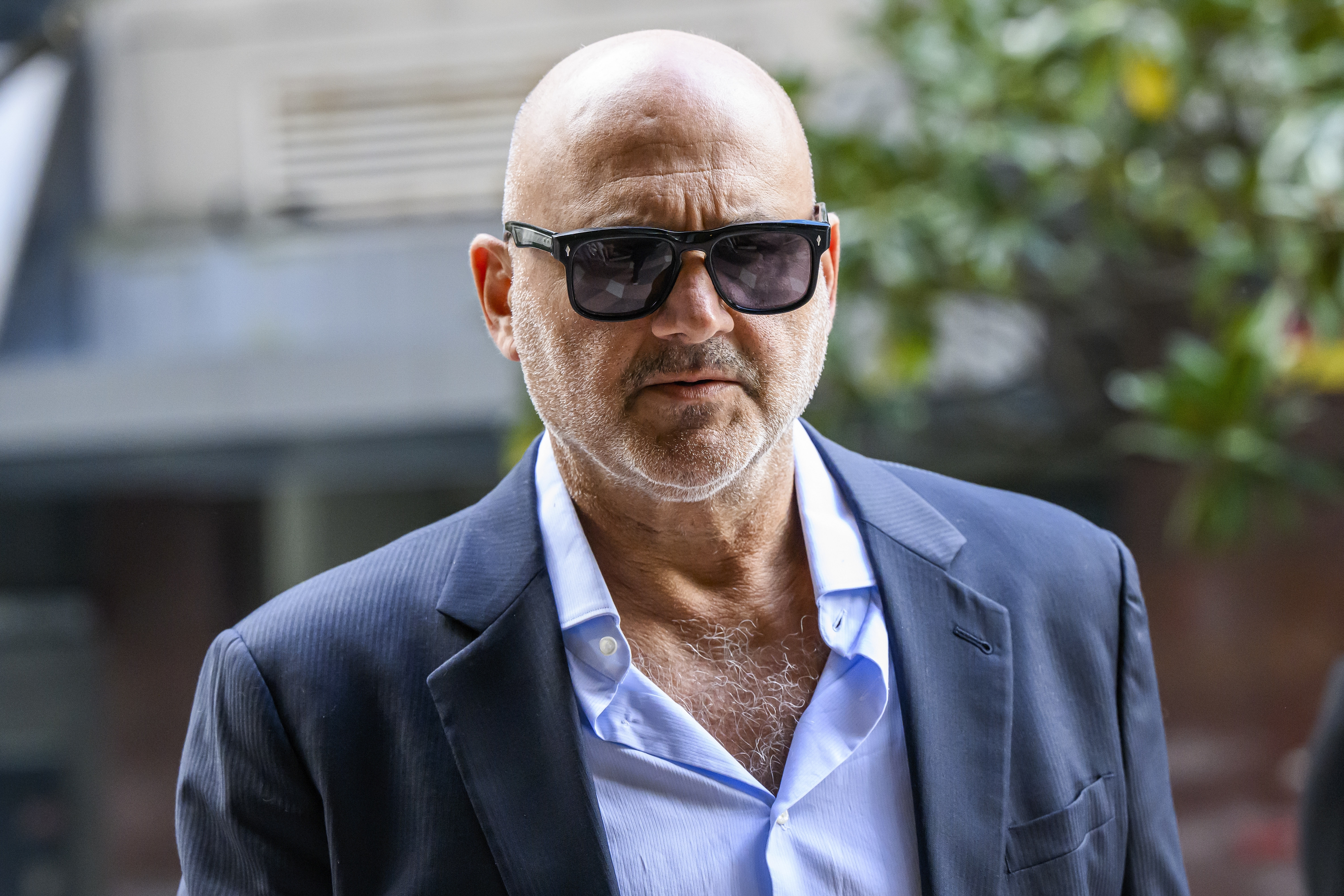 Alan Yazbek arrives at Downing Centre Local Court in Sydney, Australia, Thursday, Oct. 24, 2024. (Bianca De Marchi/AAP Image via AP)