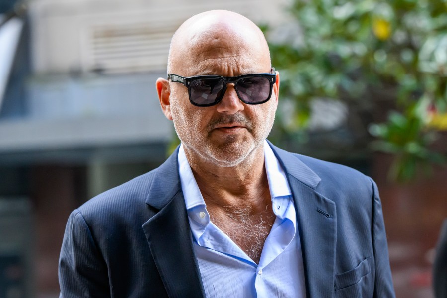 Alan Yazbek arrives at Downing Centre Local Court in Sydney, Australia, Thursday, Oct. 24, 2024. (Bianca De Marchi/AAP Image via AP)