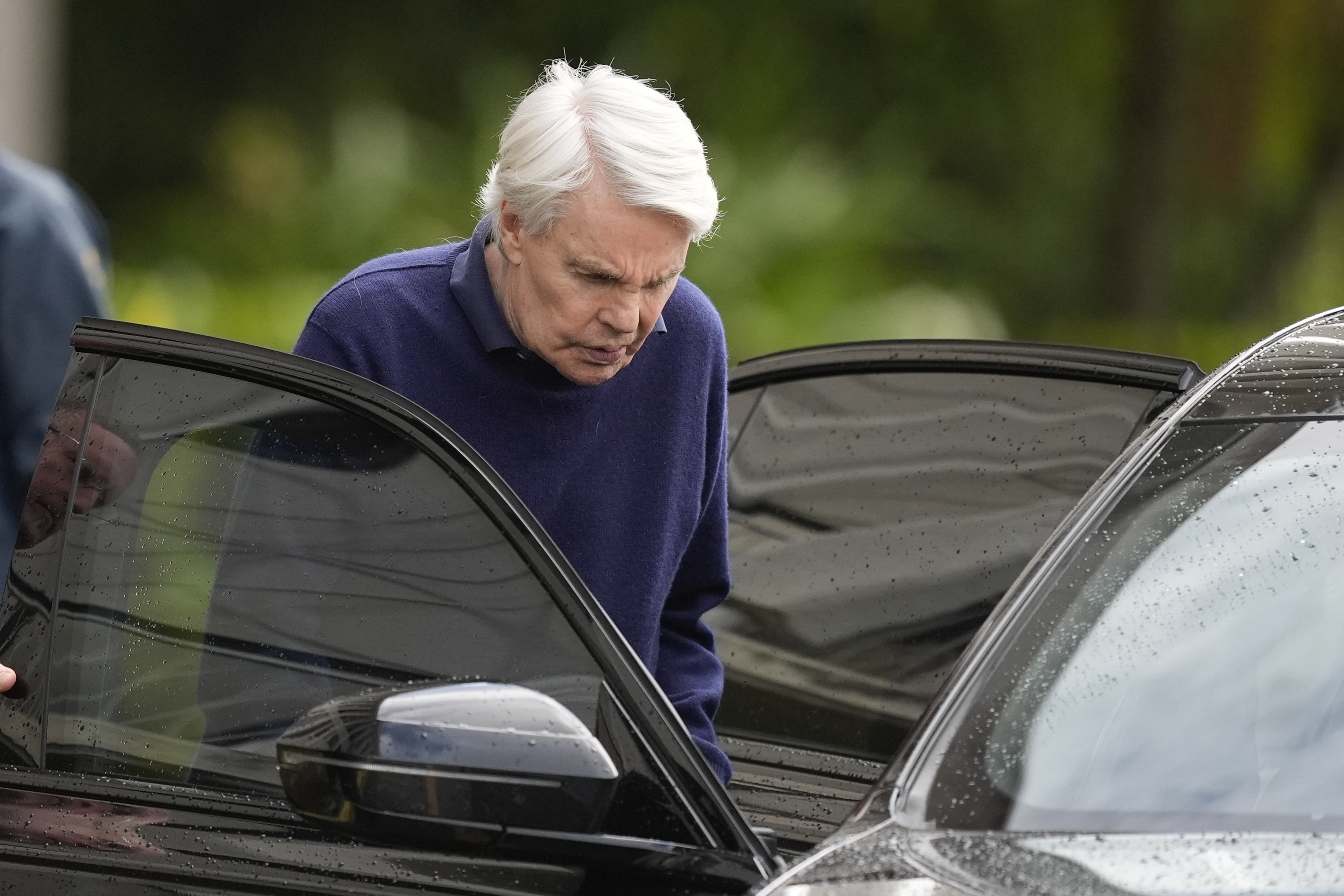 Michael Jeffries, former CEO of Abercrombie & Fitch, leaves following a hearing at the Paul G. Rogers Federal Building and U.S. Courthouse, in West Palm Beach, Fla., Tuesday, Oct. 22, 2024. (AP Photo/Rebecca Blackwell)