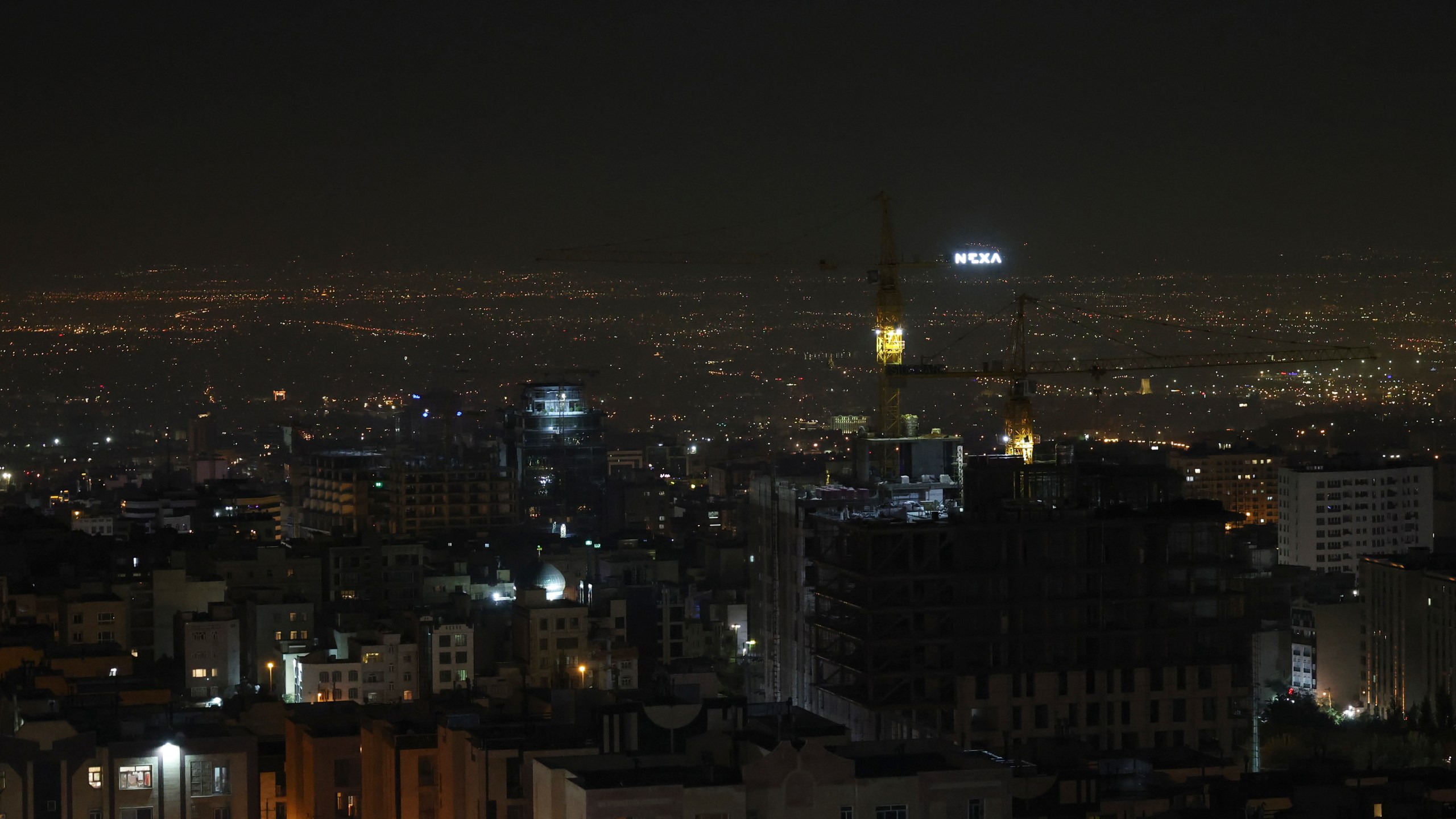 A view of Tehran capital of Iran is seen, early Saturday, Oct. 26, 2024. (AP Photo/Vahid Salemi)