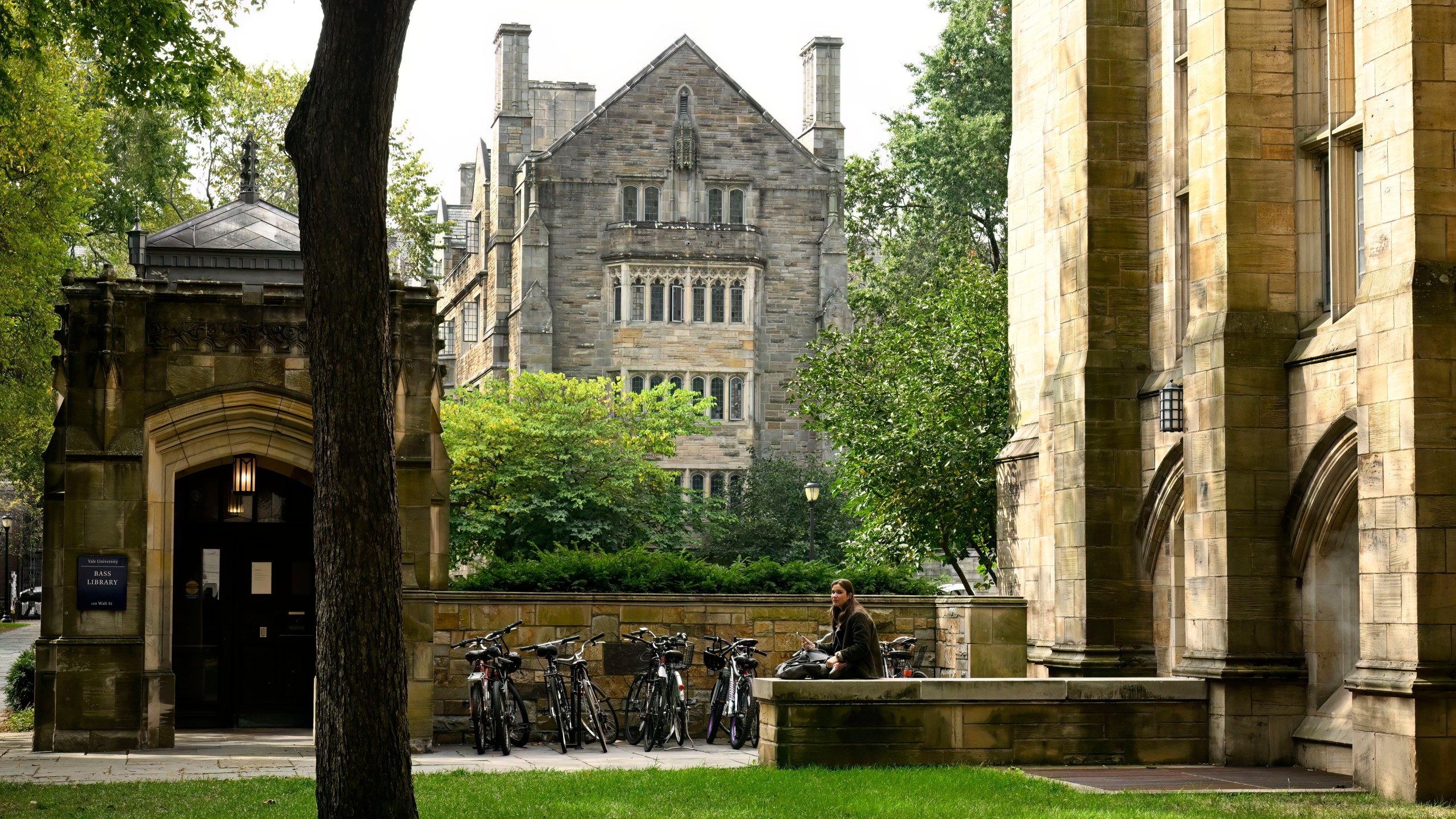 The campus of Yale University is seen, Wednesday, Oct. 9, 2024, in New Haven, Conn. In 1831, a coalition of Black leaders and white abolitionists proposed the nation's first African American college in New Haven. White male landowners with the sole authority to vote, many with ties to Yale College — rejected the plans on a vote of 700-4. Alder Thomas Ficklin Jr. and City Historian Michael Morand submitted a resolution to the Board of Alders in August that calls for an official apology and encourages city schools and Yale to offer educational programs on what happened in 1831. (AP Photo/Jessica Hill)