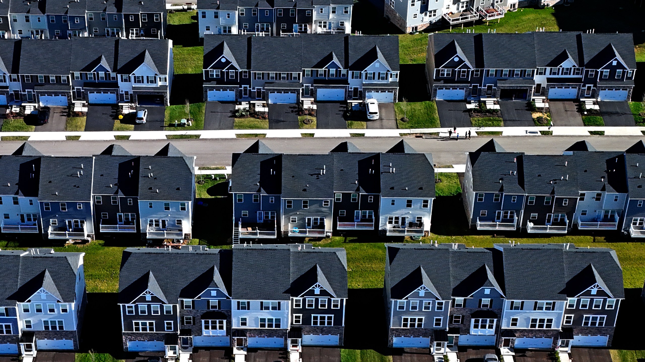 FILE - A housing development in Cranberry Township, Pa., is shown on March 29, 2024. (AP Photo/Gene J. Puskar, File)