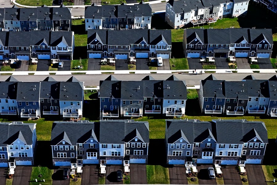 FILE - A housing development in Cranberry Township, Pa., is shown on March 29, 2024. (AP Photo/Gene J. Puskar, File)