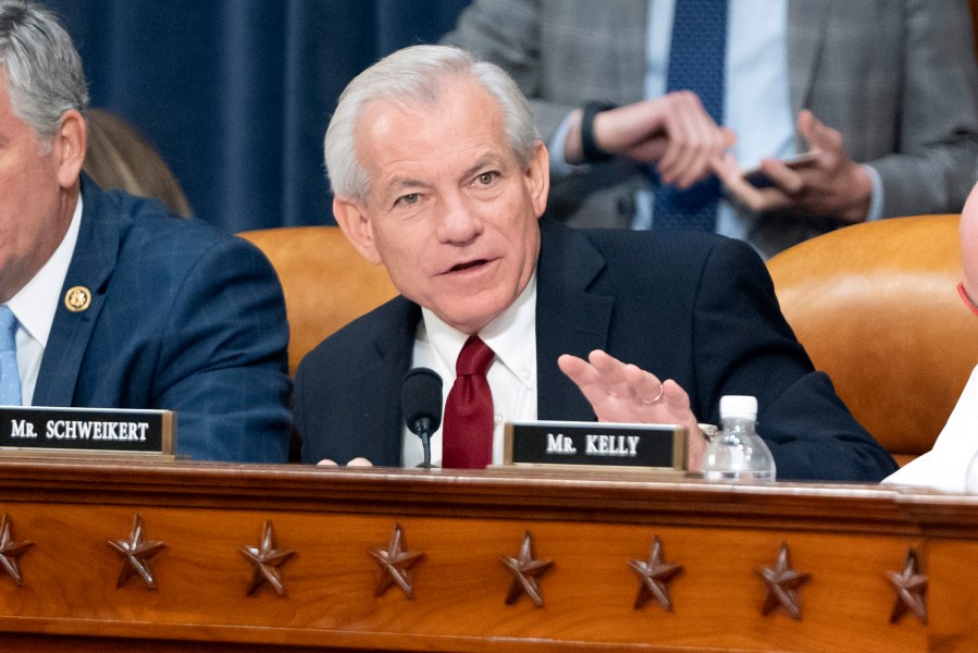 FILE - Rep. David Schweikert, R-Ariz., speaks during a hearing of the House Committee on Ways and Means on Capitol Hill, Sept. 24, 2024, in Washington. (AP Photo/Mark Schiefelbein, File)