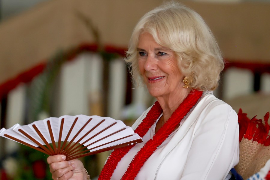 FILE - Queen Camilla attends an ava ceremony to welcome royals at Moata village in Samoa's capital Apia, Thursday, Oct. 24, 2024. (Manaui Faulalo/Pool Photo via AP, File)