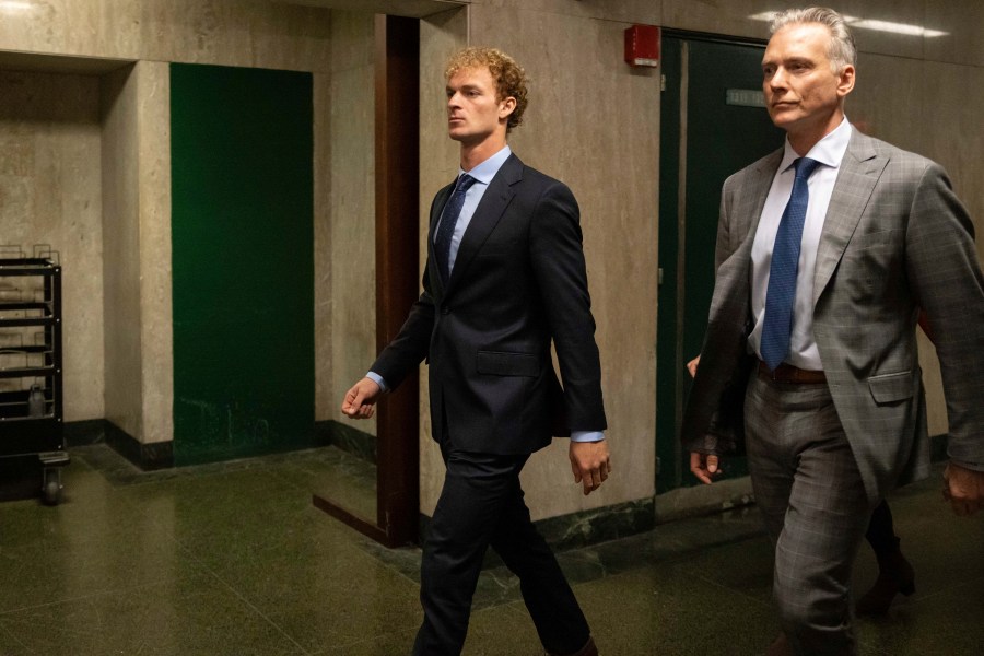 Daniel Penny arrives at the court after break in New York, Tuesday, Nov. 12, 2024. (AP Photo/Yuki Iwamura)