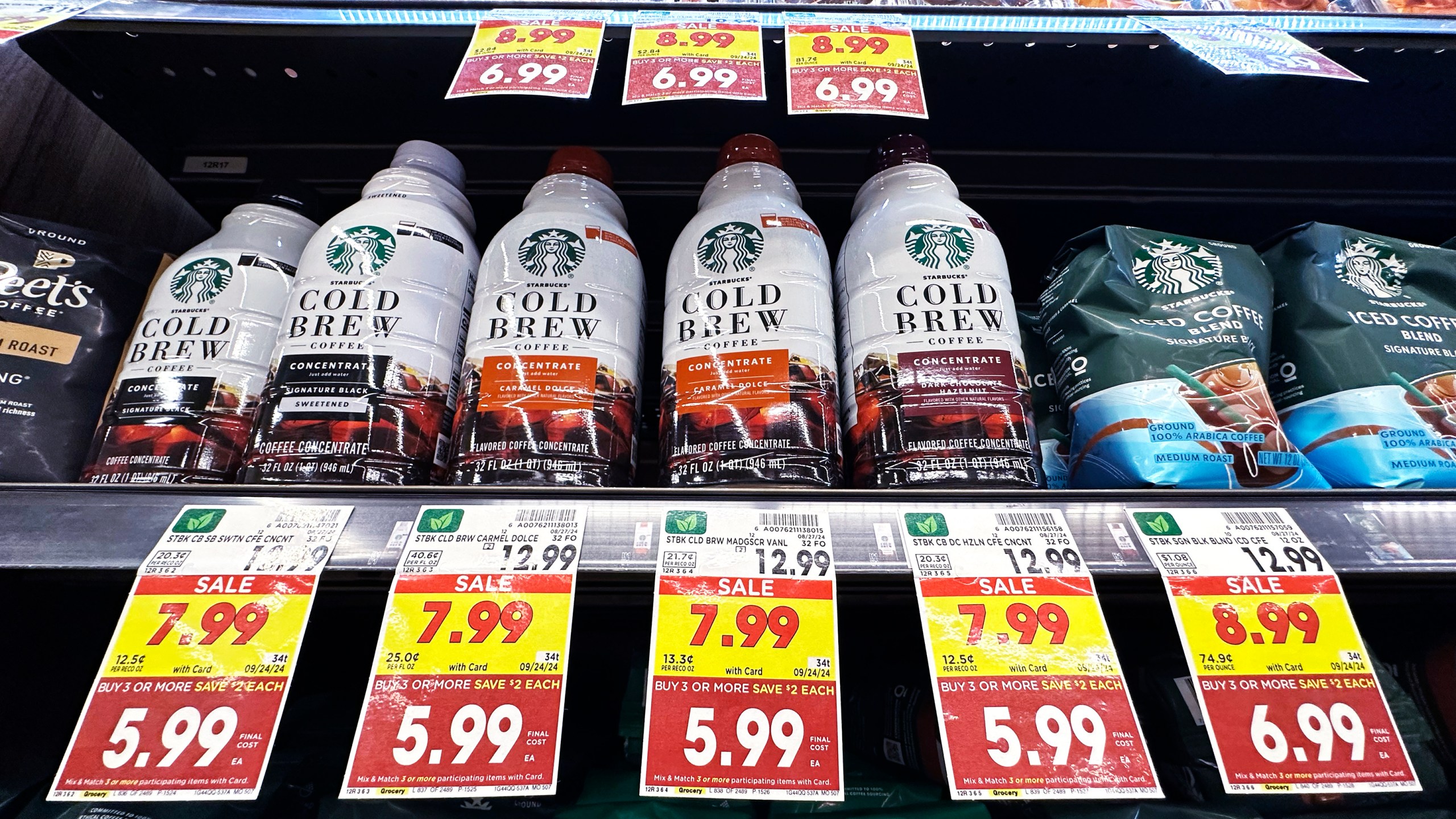 FILE - Prices are displayed at a grocery store in Chicago on Sept. 19, 2024. (AP Photo/Nam Y. Huh, File)