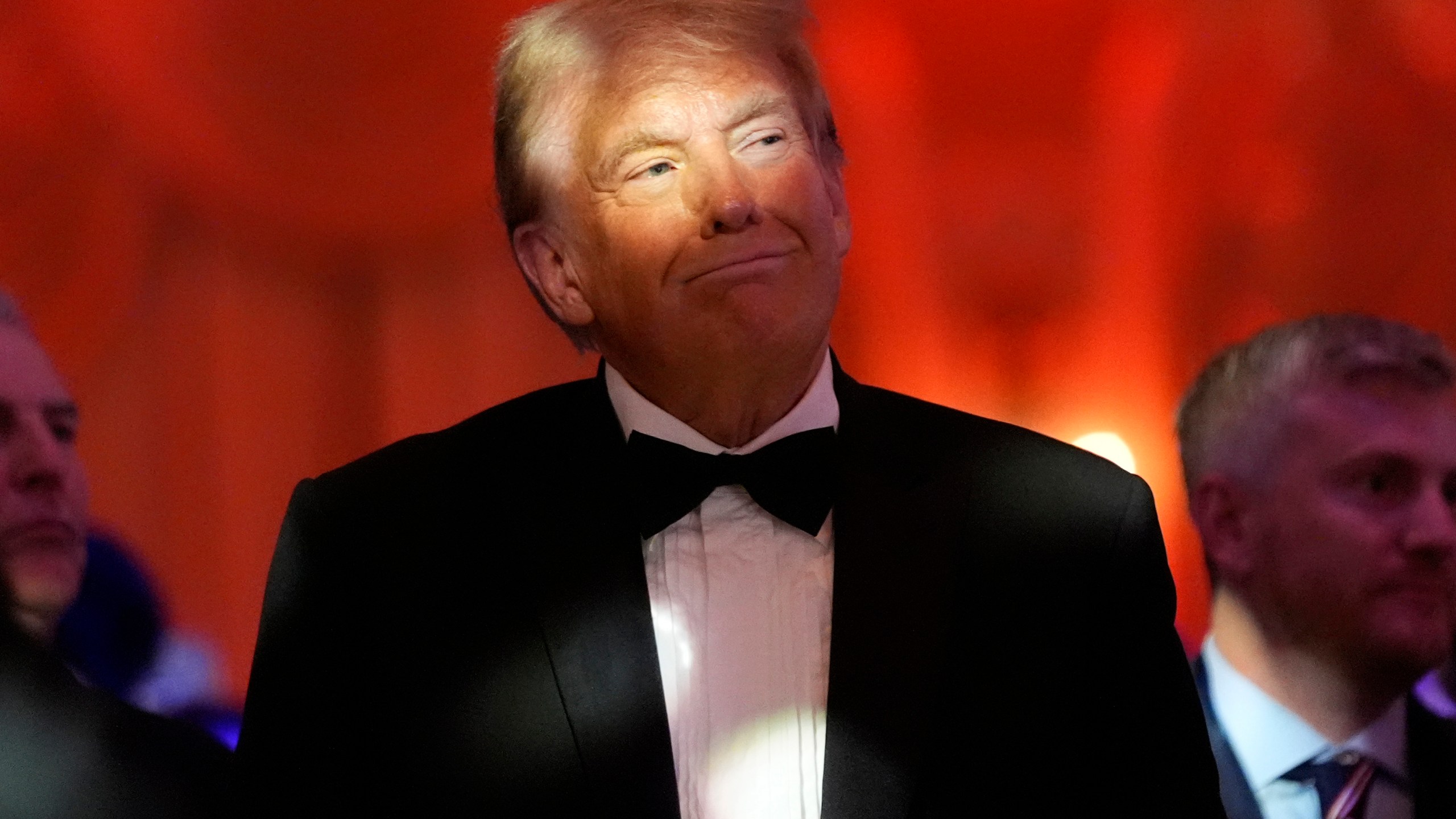 President-elect Donald Trump listens during an America First Policy Institute gala at his Mar-a-Lago estate, Thursday, Nov. 14, 2024, in Palm Beach, Fla. (AP Photo/Alex Brandon)