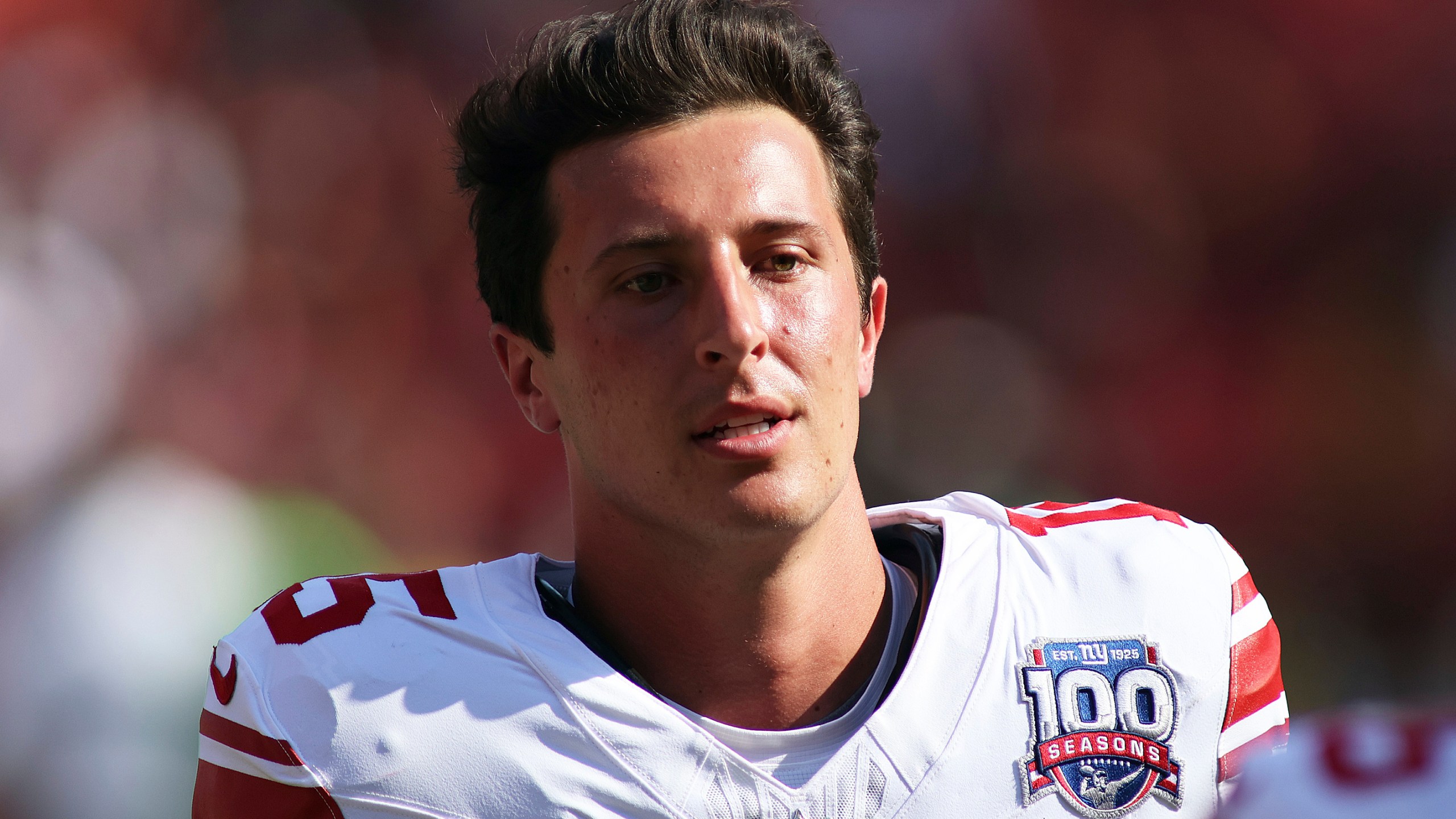 New York Giants quarterback Tommy DeVito (15) in action after an NFL football game against the Washington Commanders, Sept. 15, 2024 in Landover, Md. (AP Photo/Daniel Kucin Jr.)