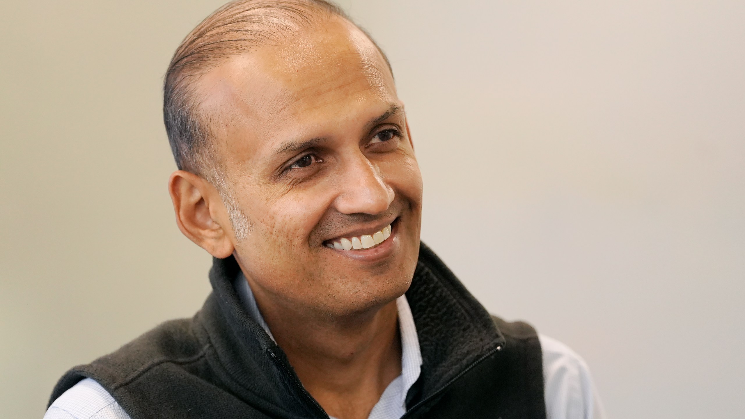 Sid Sheth, CEO and Co-founder of d-Matrix, is interviewed in Santa Clara, Calif., Wednesday, Oct. 16, 2024. (AP Photo/Jeff Chiu)